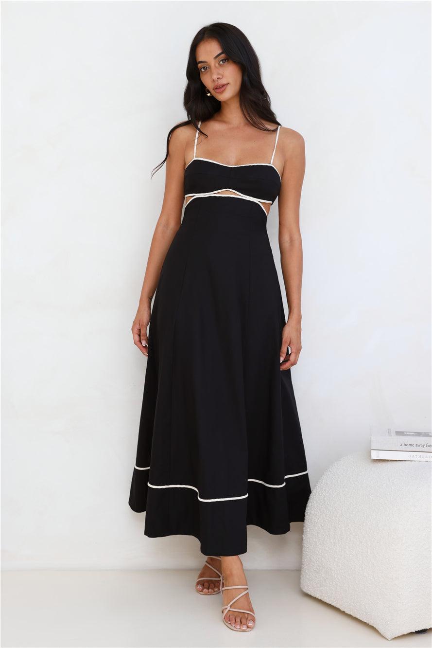 Island Dreamer Maxi Dress Black Product Image