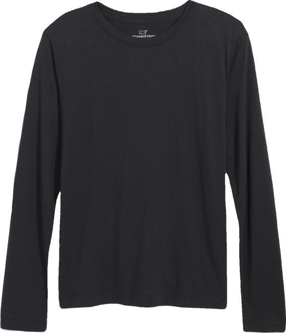 Pima Cotton Long-Sleeve Crewneck Tee Product Image