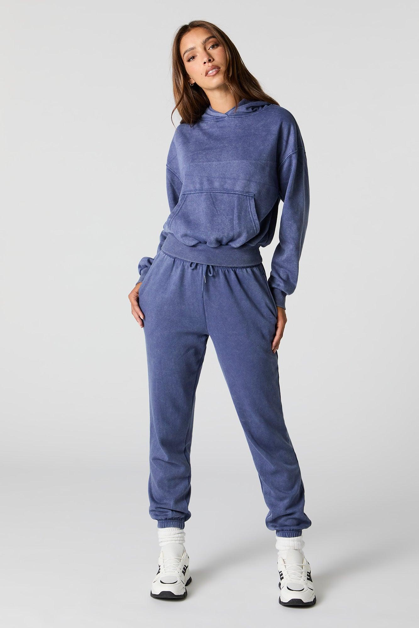 Washed Fleece Hoodie Female Product Image