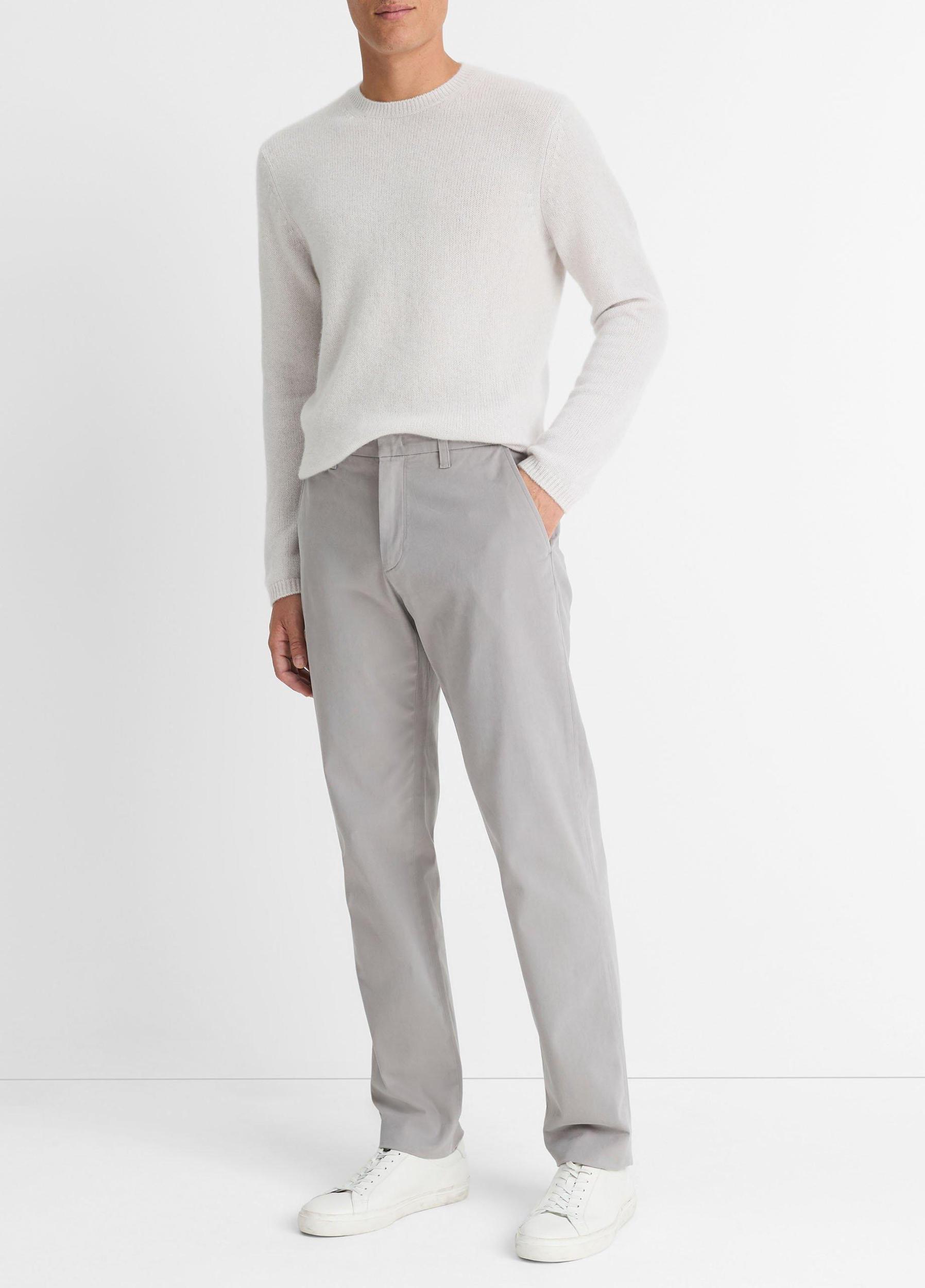 Mens Owen Athletic Stretch-cotton Pant, Pewter, Size 29 Vince Product Image