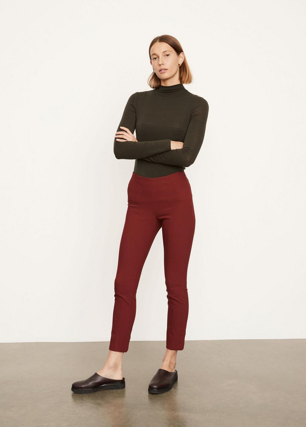 Womens Stitch Front Seam Legging, Dark Currant, Size XS Vince Product Image