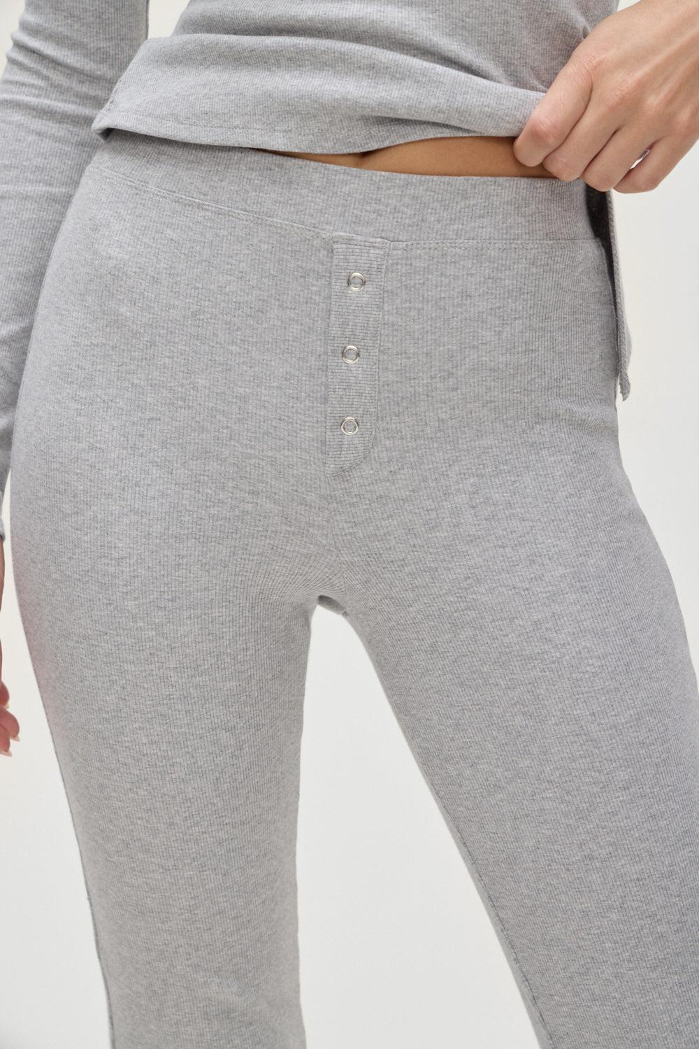 Blair Cotton Pants - Heather Grey Product Image