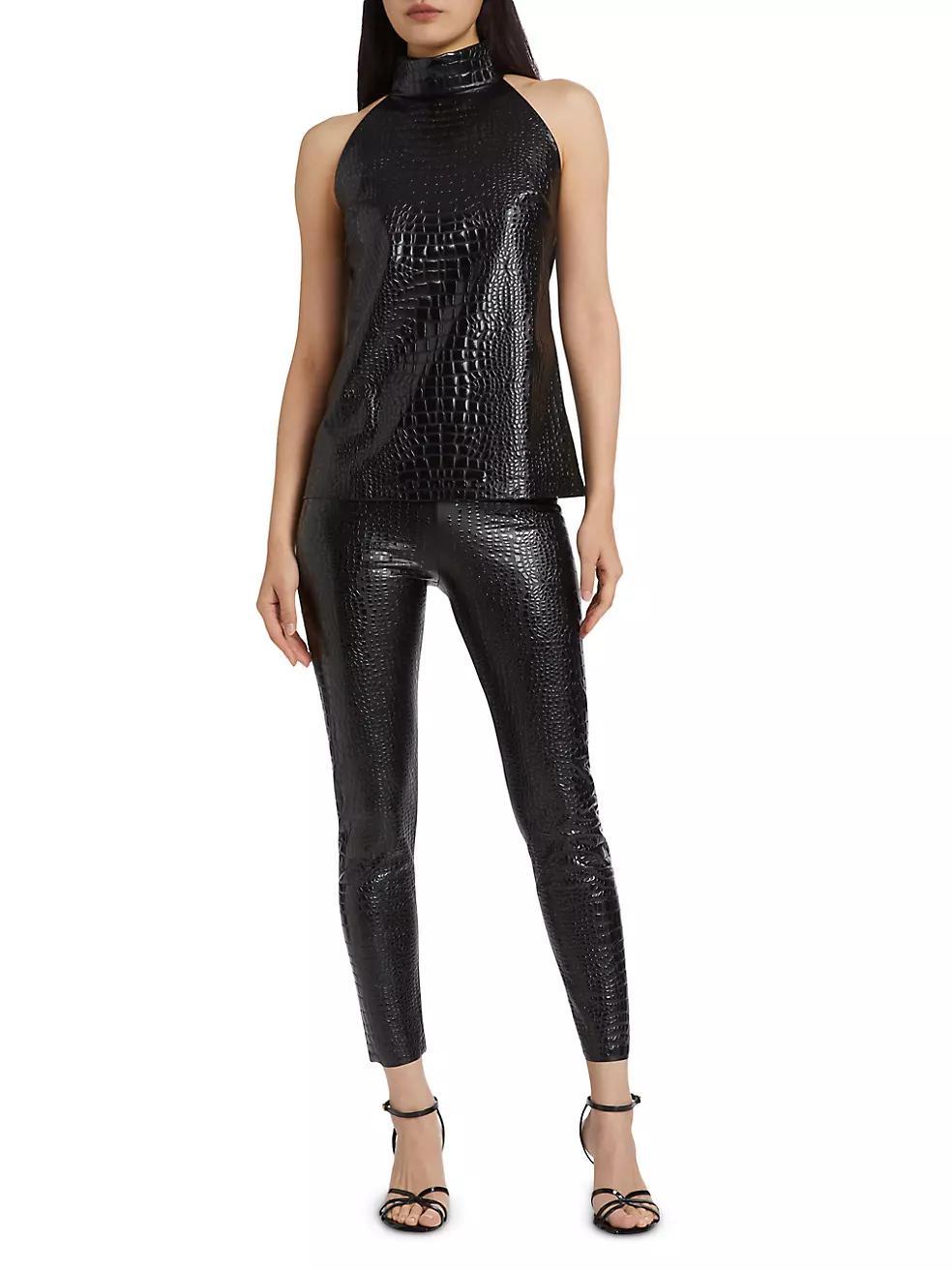 Oormea Faux Crocodile Leggings Product Image