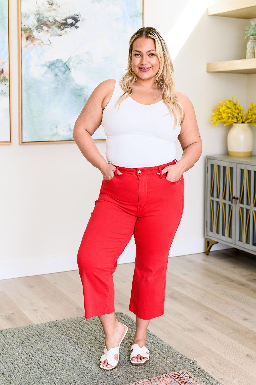 Lizzy Wide Leg Cropped Jeans *FS Product Image