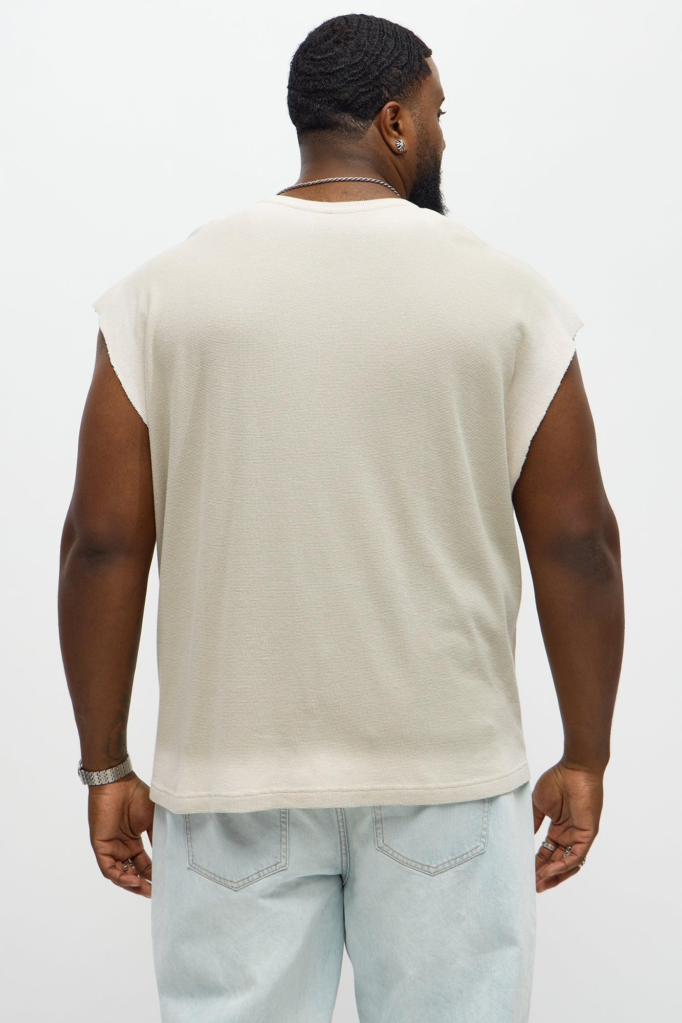 Relaxed Washed Muscle Tank - Grey Product Image