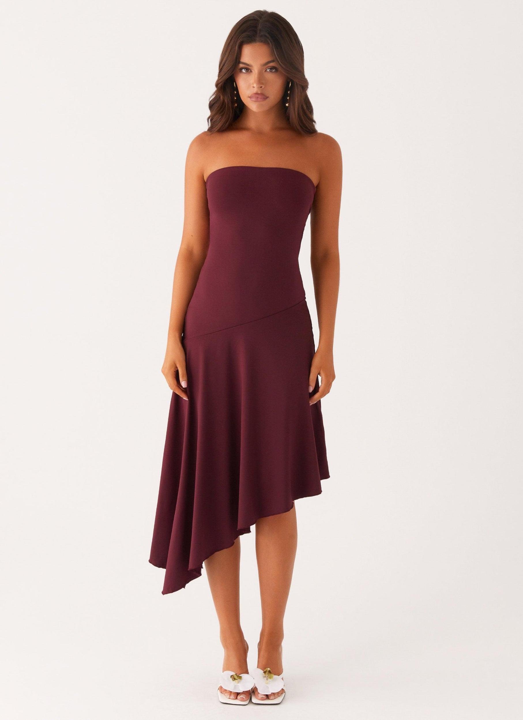Juliana Midi Dress - Mulberry Product Image