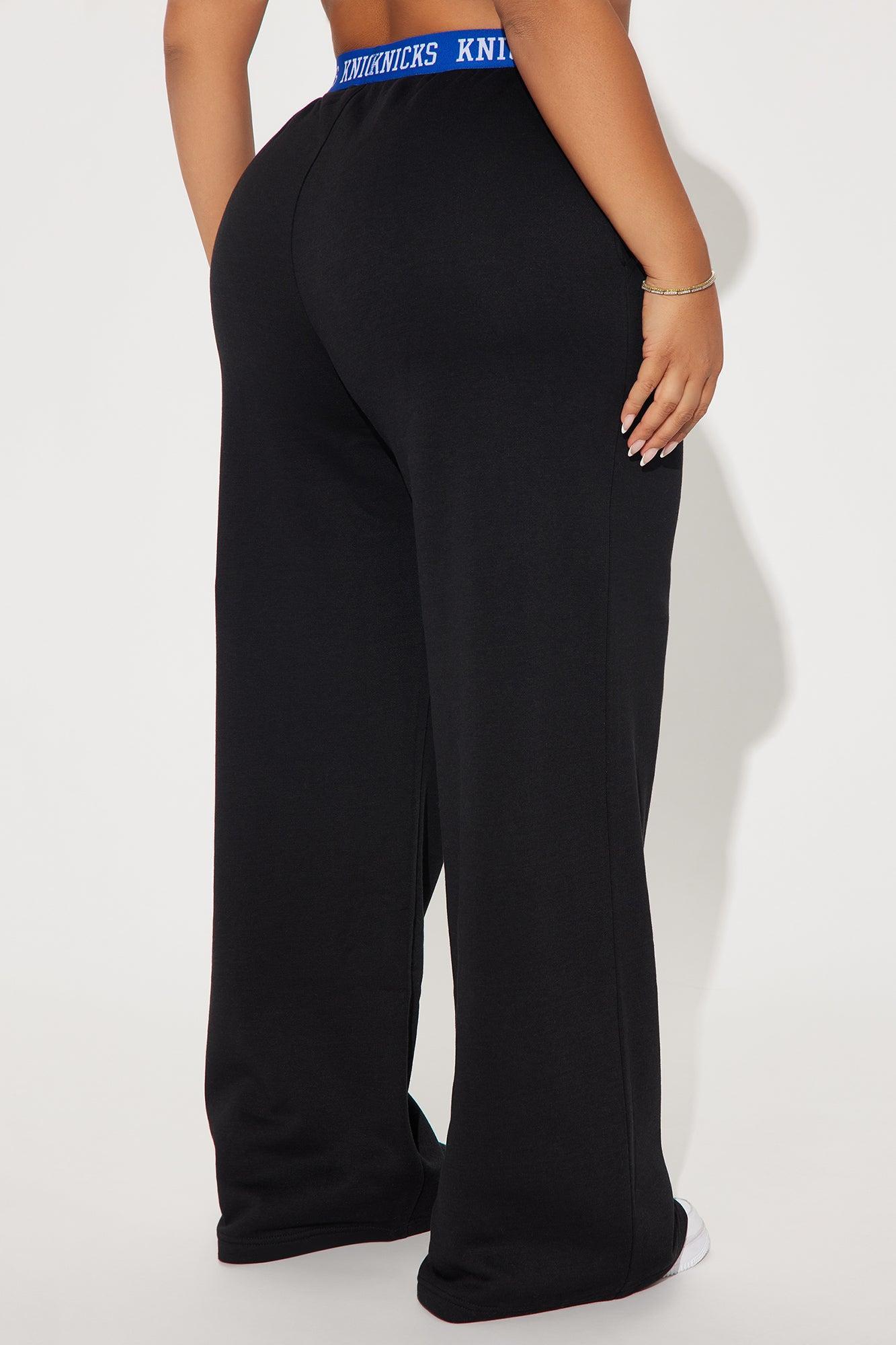 Knicks Free Throw Wide Leg Pant - Black Product Image