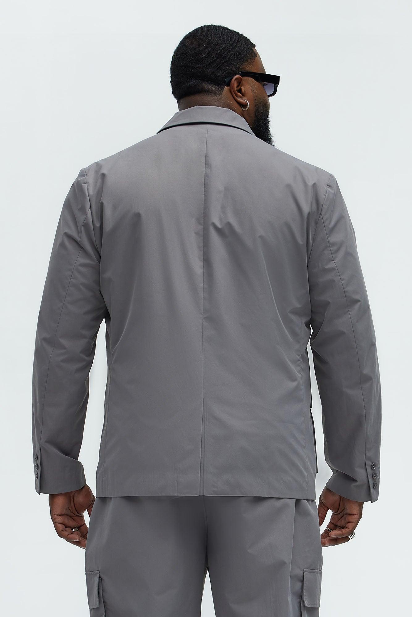 Ansel Tech Blazer - Charcoal Product Image