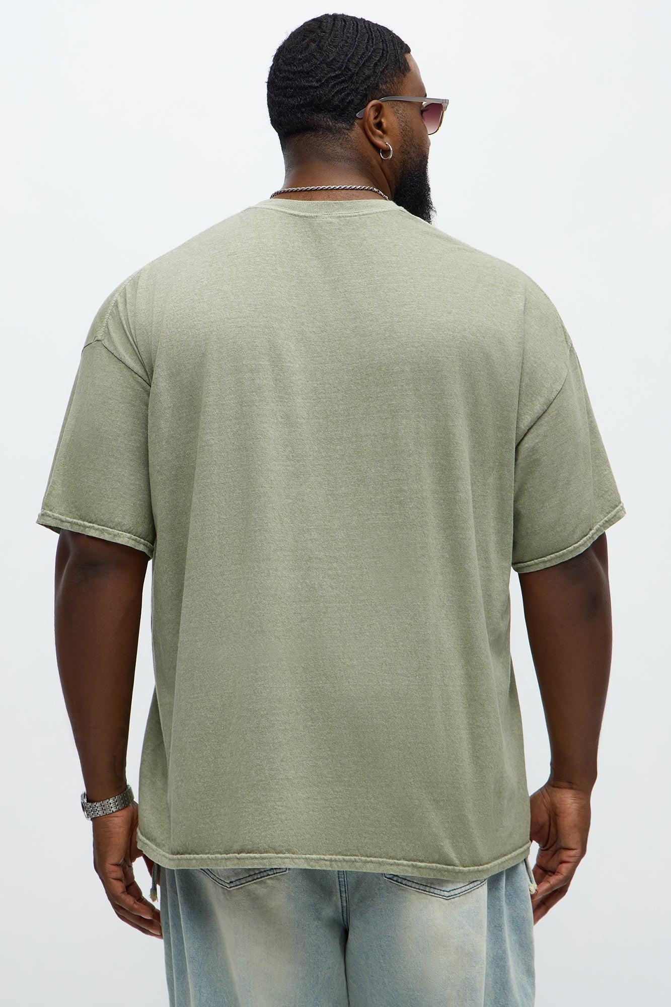 Endless Glamour Oversized Short Sleeve Tee - Olive Product Image