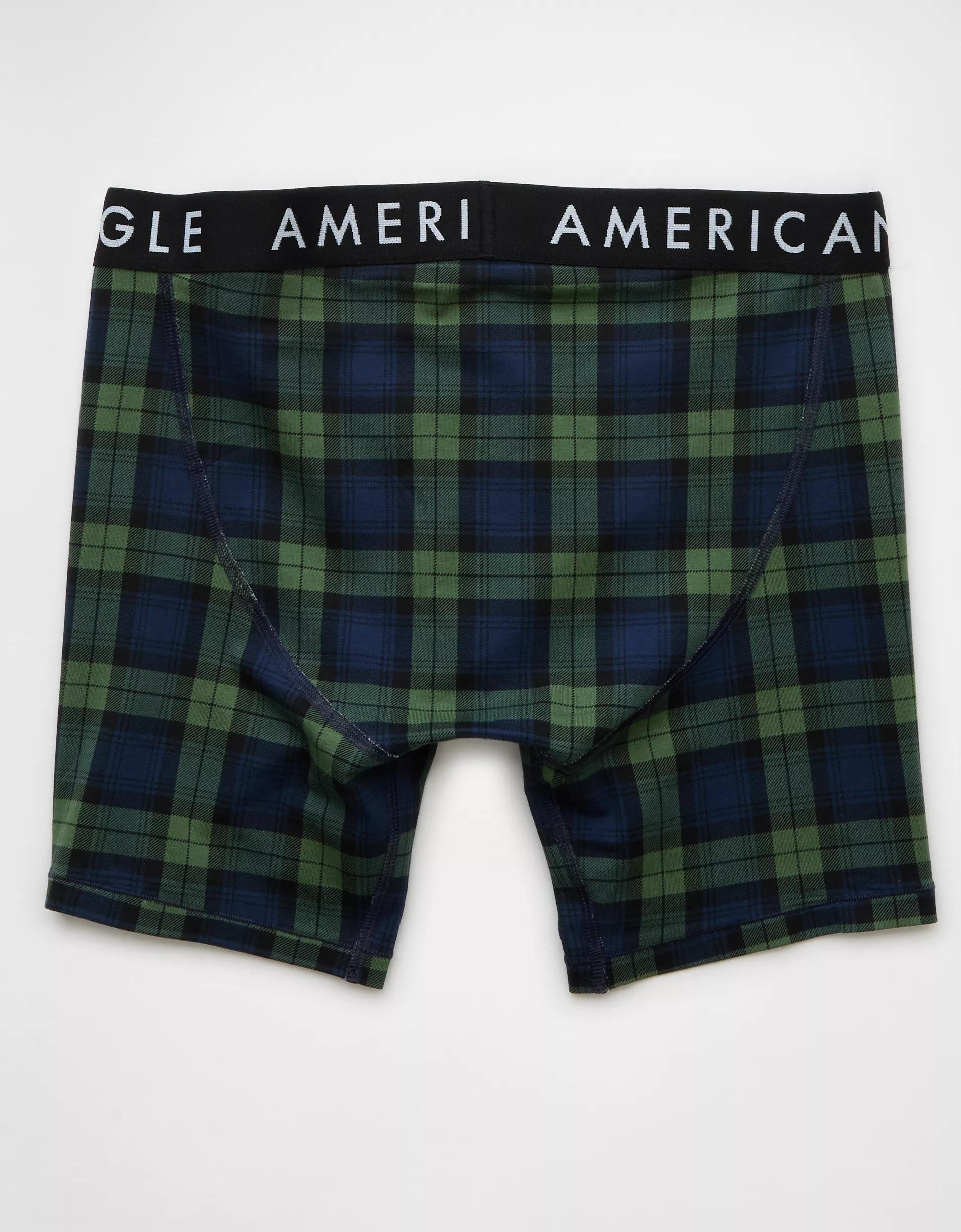 AEO Men's Black Watch 6" Classic Boxer Brief Product Image