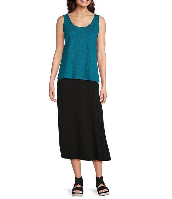 Eileen Fisher Stretch Knit Jersey A-Line Skirt Product Image