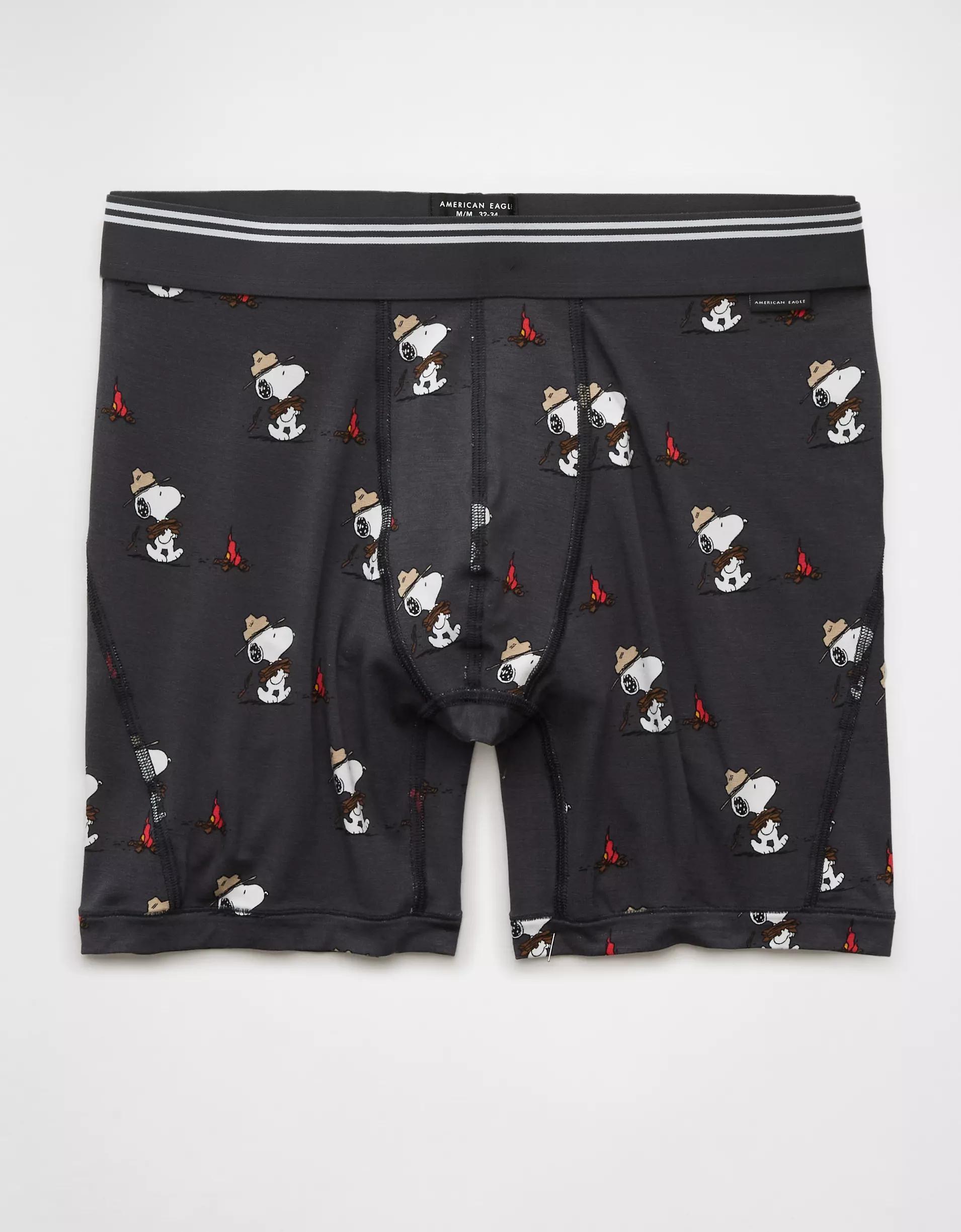 AEO Men's Snoopy Camp 6" Ultra Soft Boxer Brief Product Image