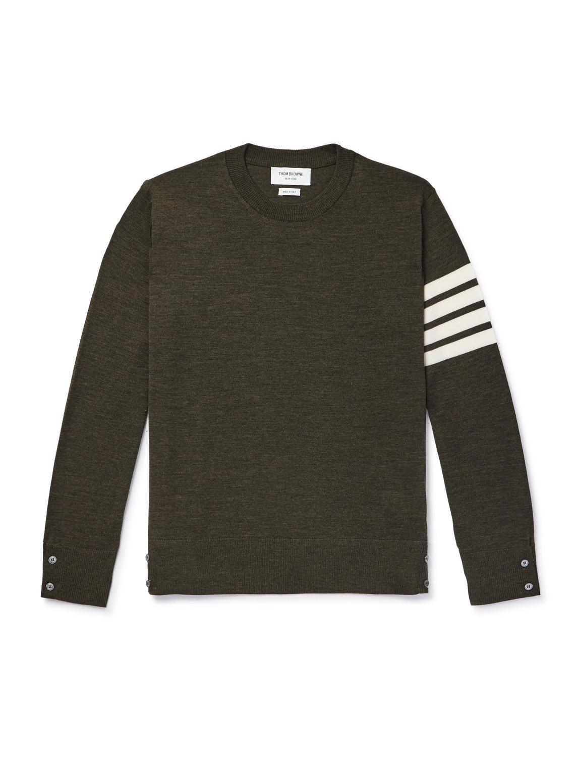 Thom Browne Men's 4-Bar Merino Wool Sweater in Dark Grey at Nordstrom, Size 3 Product Image