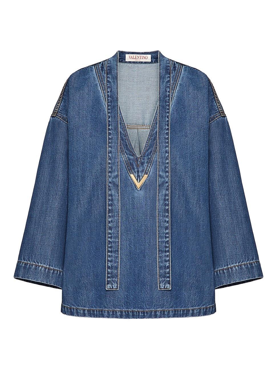 Womens Medio Denim Kaftan Product Image
