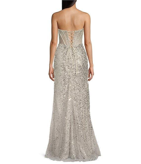 GB Social Allover Sequin Beaded Corset Dress Product Image