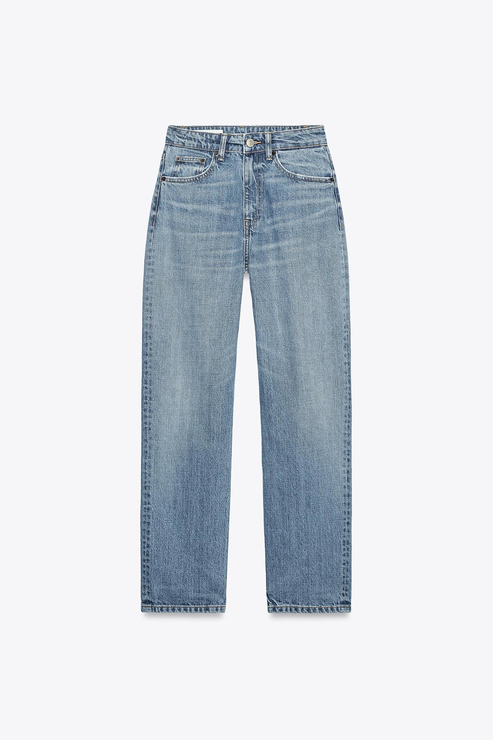 HI-RISE RIPPED MOM FIT JEANS Product Image