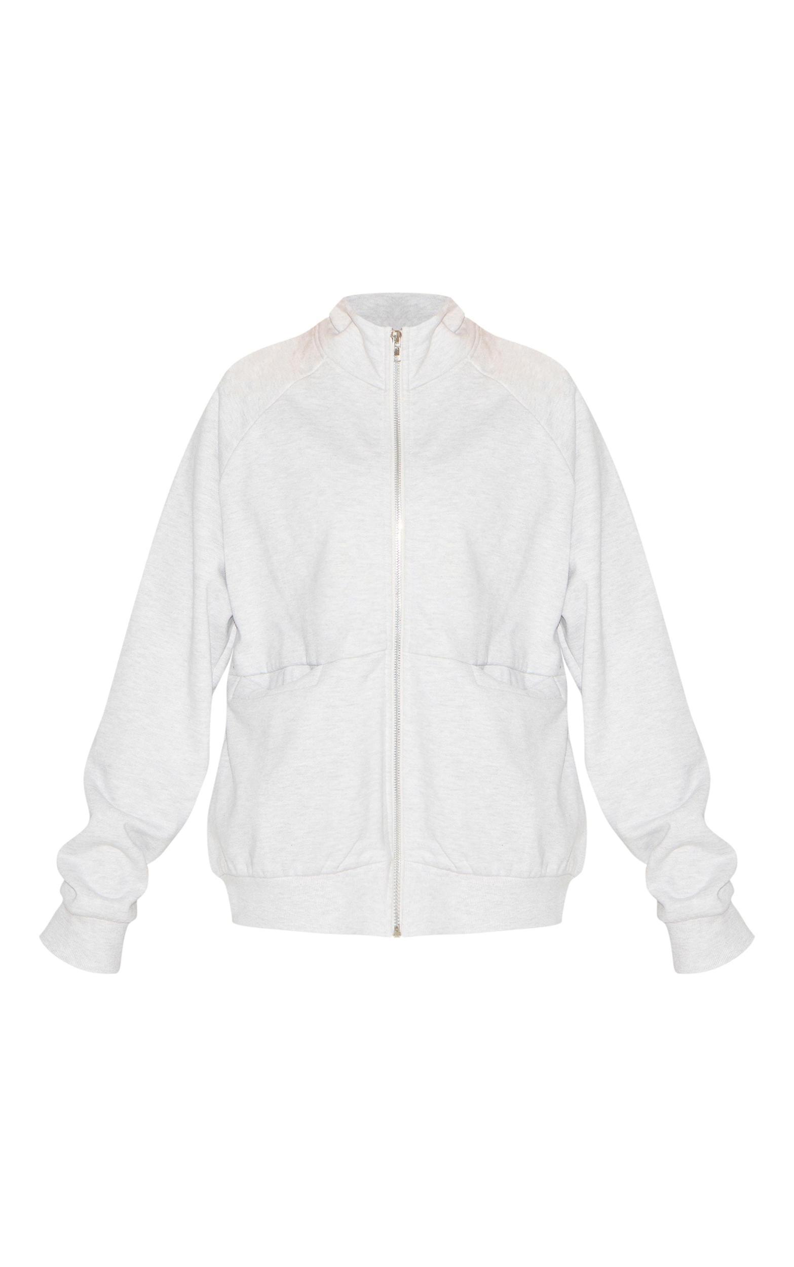  Ash Grey Premium Oversized Track Top Product Image