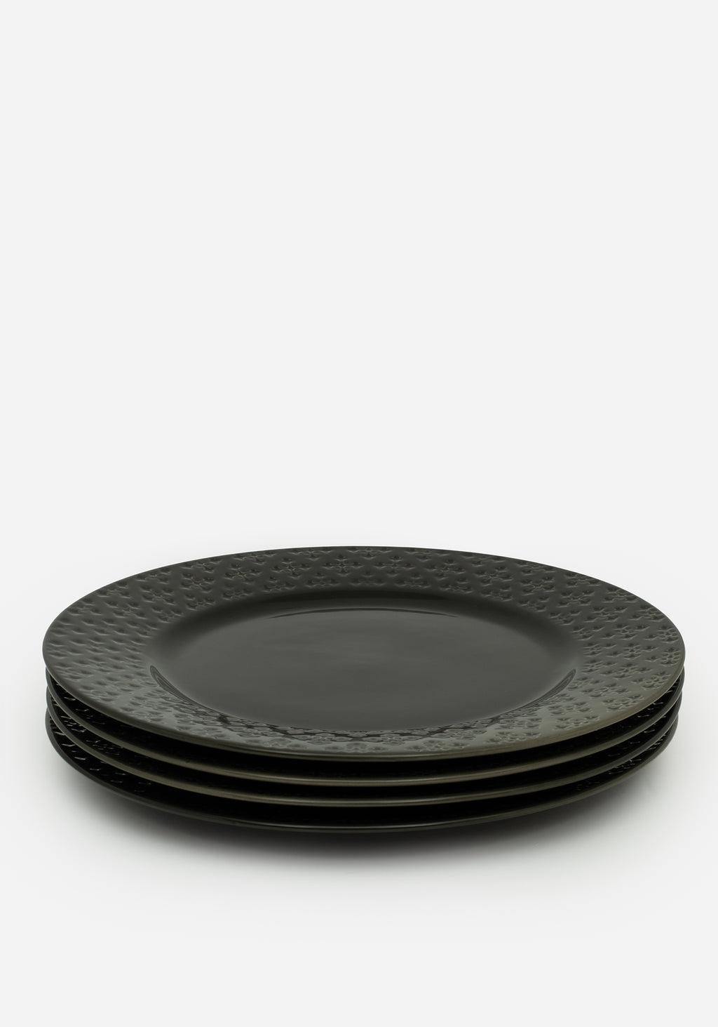 Crux Debossed Ombre Dinner Plate (4 Piece Set) Product Image