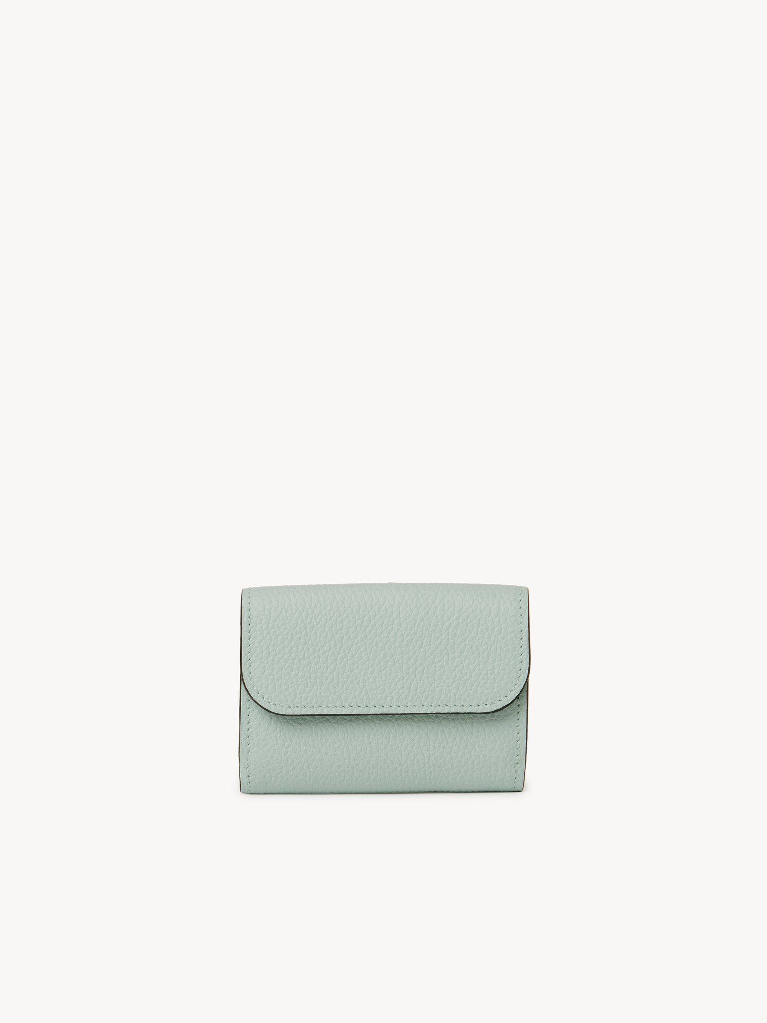 Mini Alphabet tri-fold in grained leather Product Image