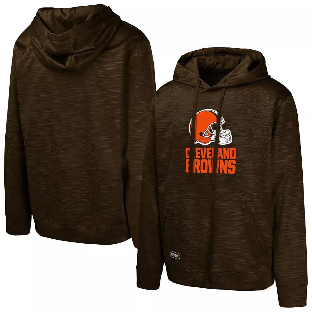 Men's Brown Cleveland Browns Streak Fleece Pullover Hoodie, Size: Large Product Image