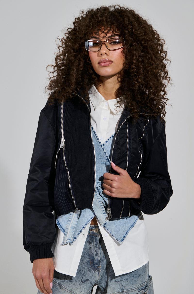 DUKE ZIPPER DETAIL BOMBER Product Image