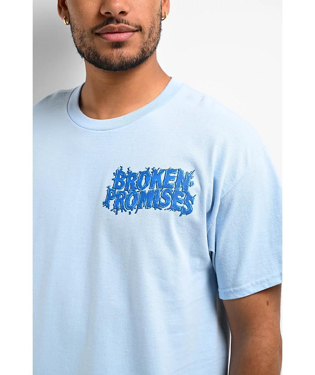 Broken Promises Wasn't Enough Blue T-Shirt Product Image