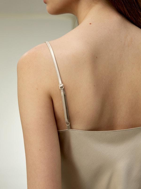 Double-Faced Silk Charmeuse Camisole Product Image