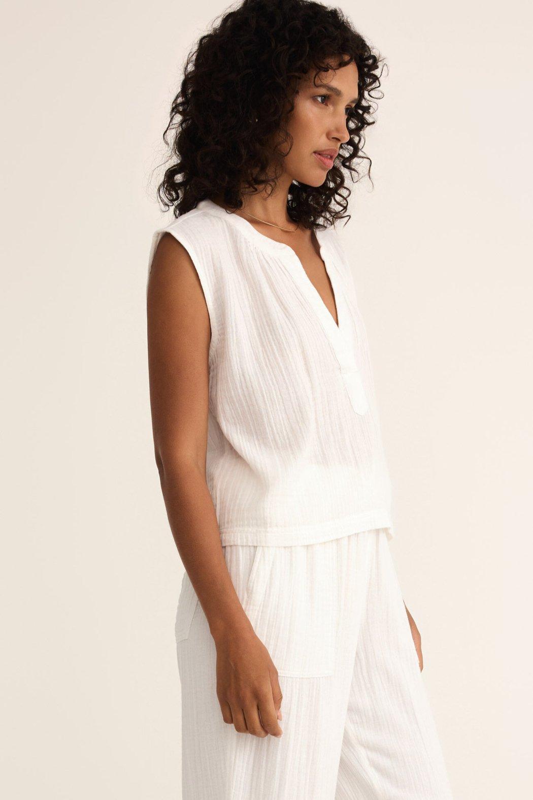 Cliffside V-Neck Airy Top Product Image