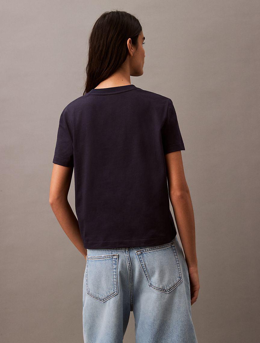 Flocked Logo Graphic Slim T-Shirt Product Image