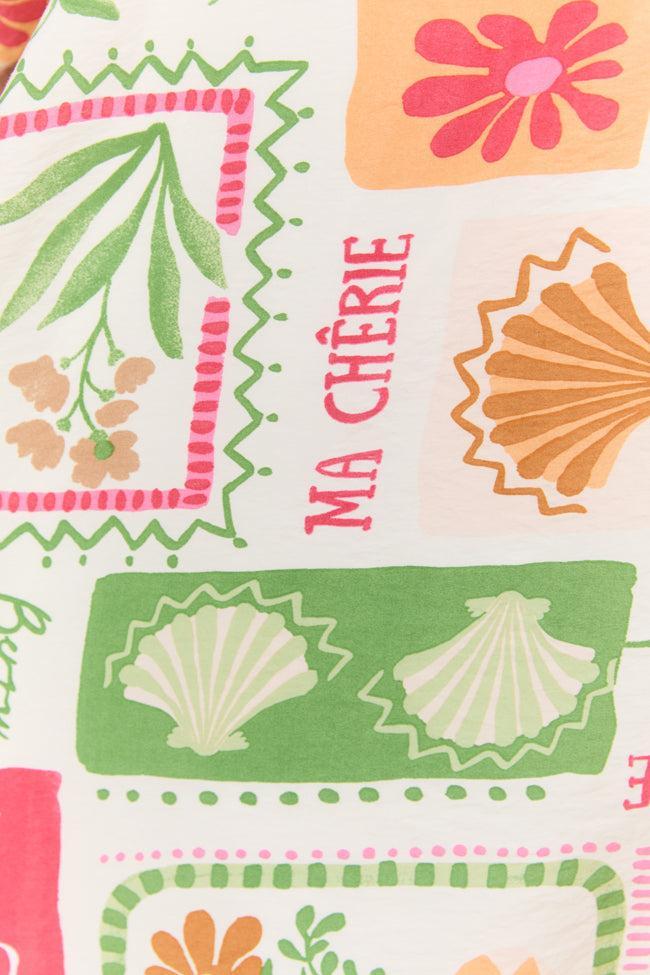 Cherryfic Day Flower Print Mini Dress Product Image