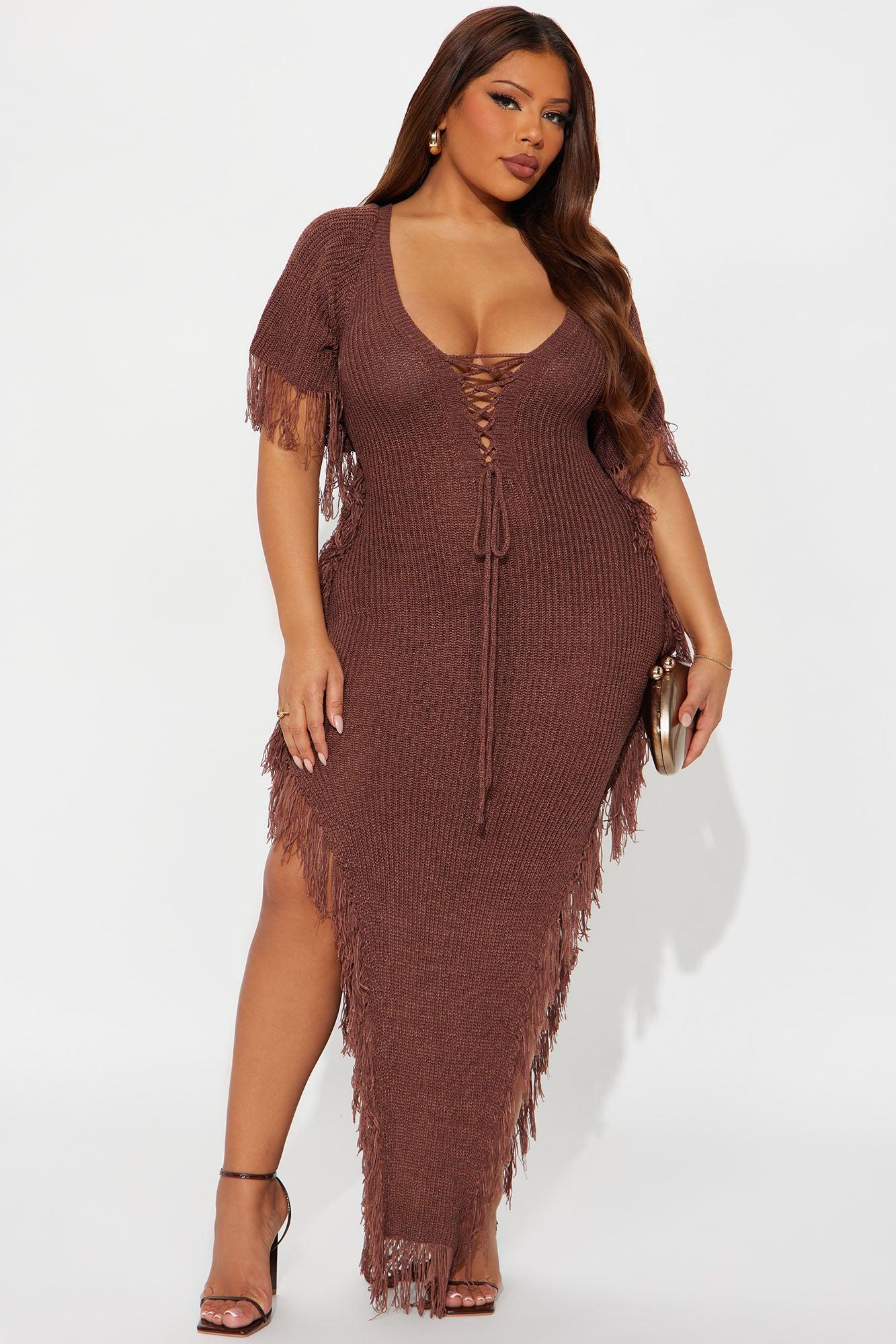 Tatiana Knit Maxi Dress - Mocha Product Image
