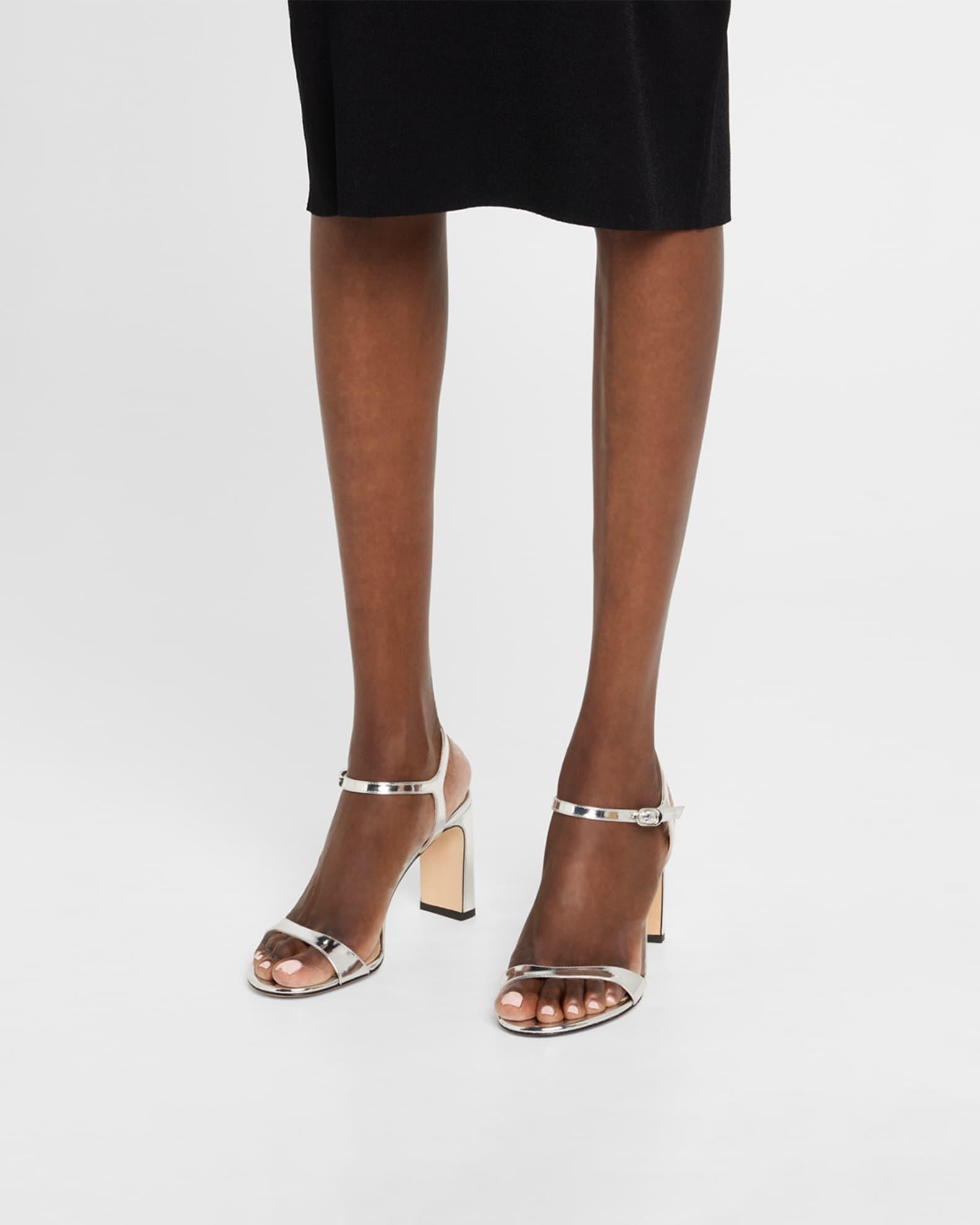Babette Metallic Ankle-Strap Sandals Product Image