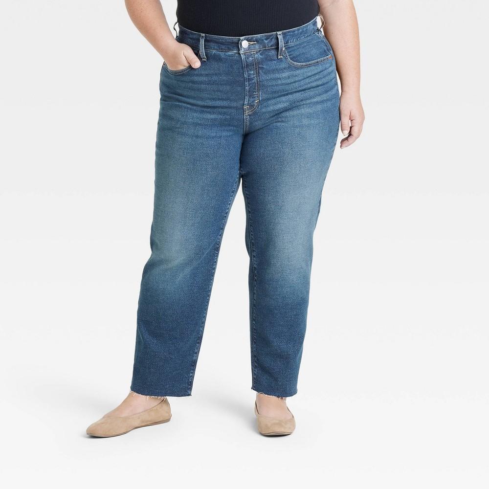 Womens Mid-Rise 80s Slim Fit Ankle Jeans - Universal Thread Medium Wash 2: Lightweight Denim, 28 Inseam Product Image
