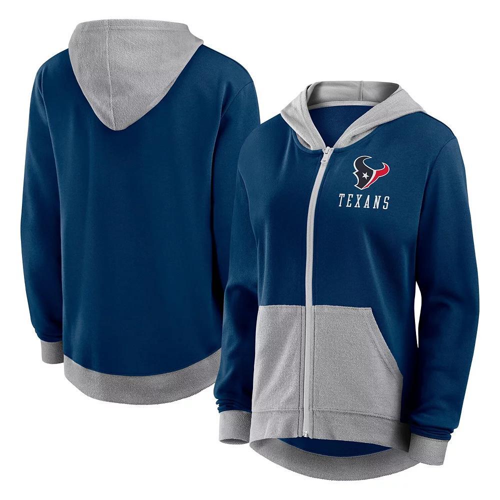 Women's  Brown Cleveland Browns Hit It French Terry Full-Zip Hoodie, Size: 3XL Product Image