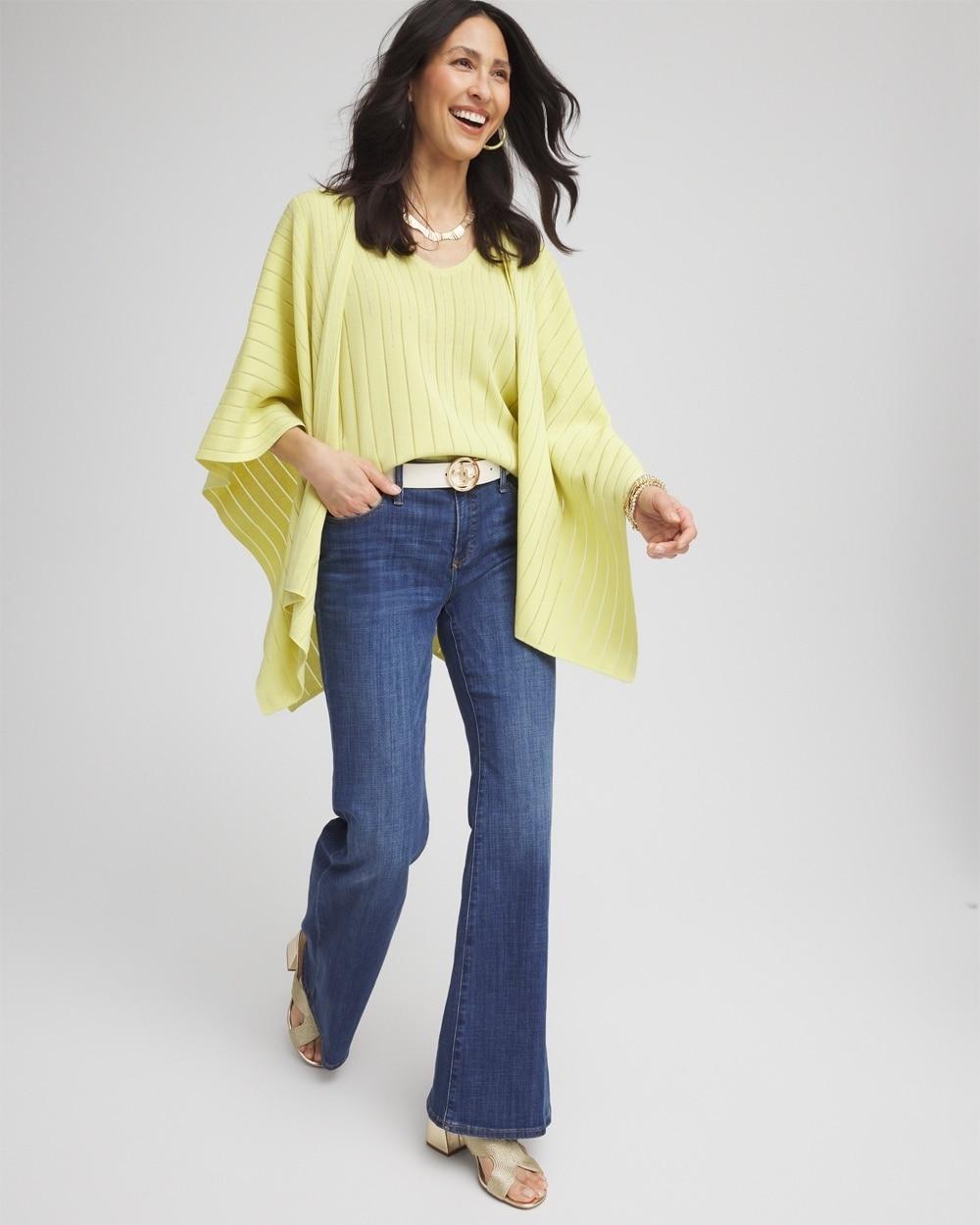 Caviar-Embellished V-Neck Pullover Sweater Product Image
