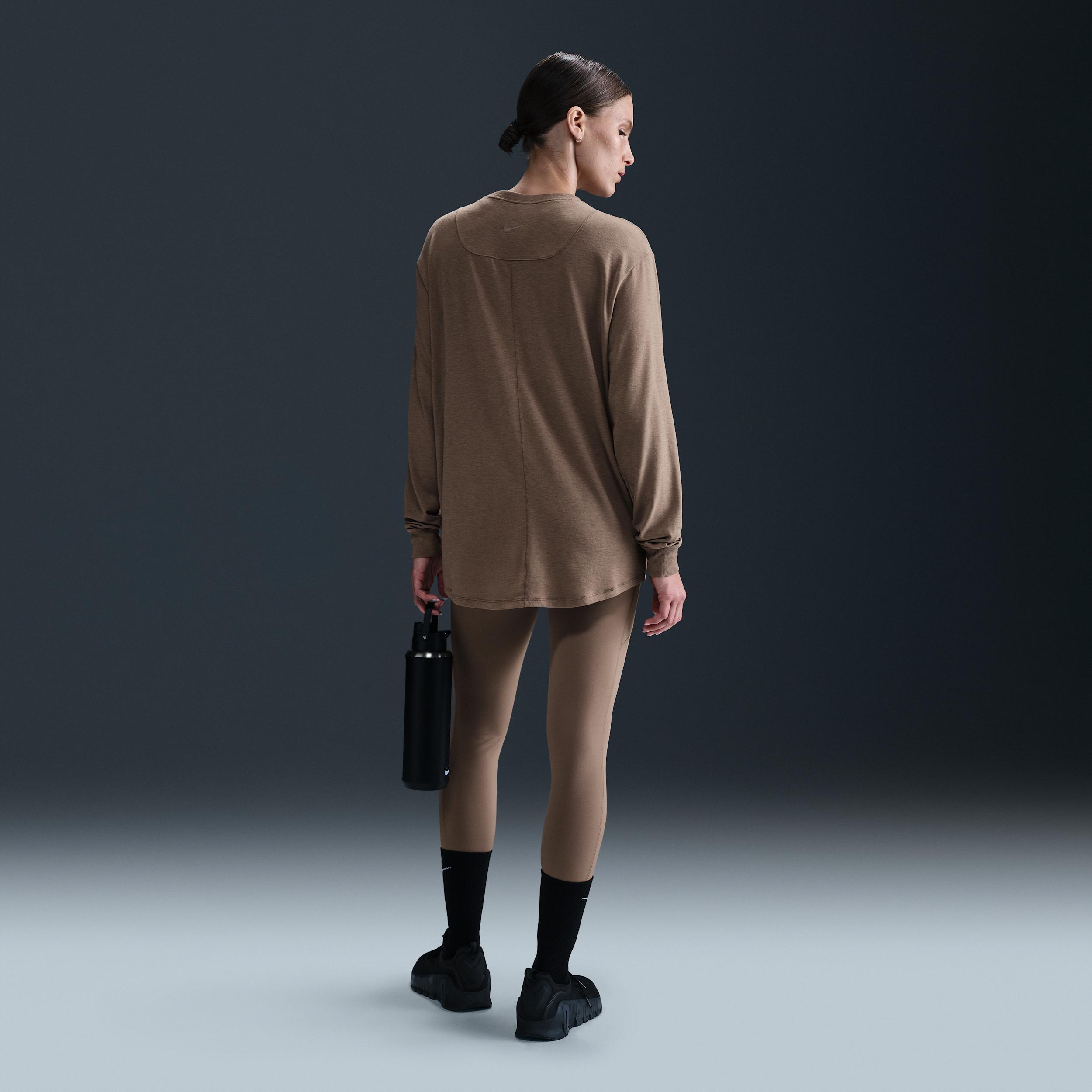Nike Womens One Relaxed Dri-FIT Long-Sleeve Top Product Image