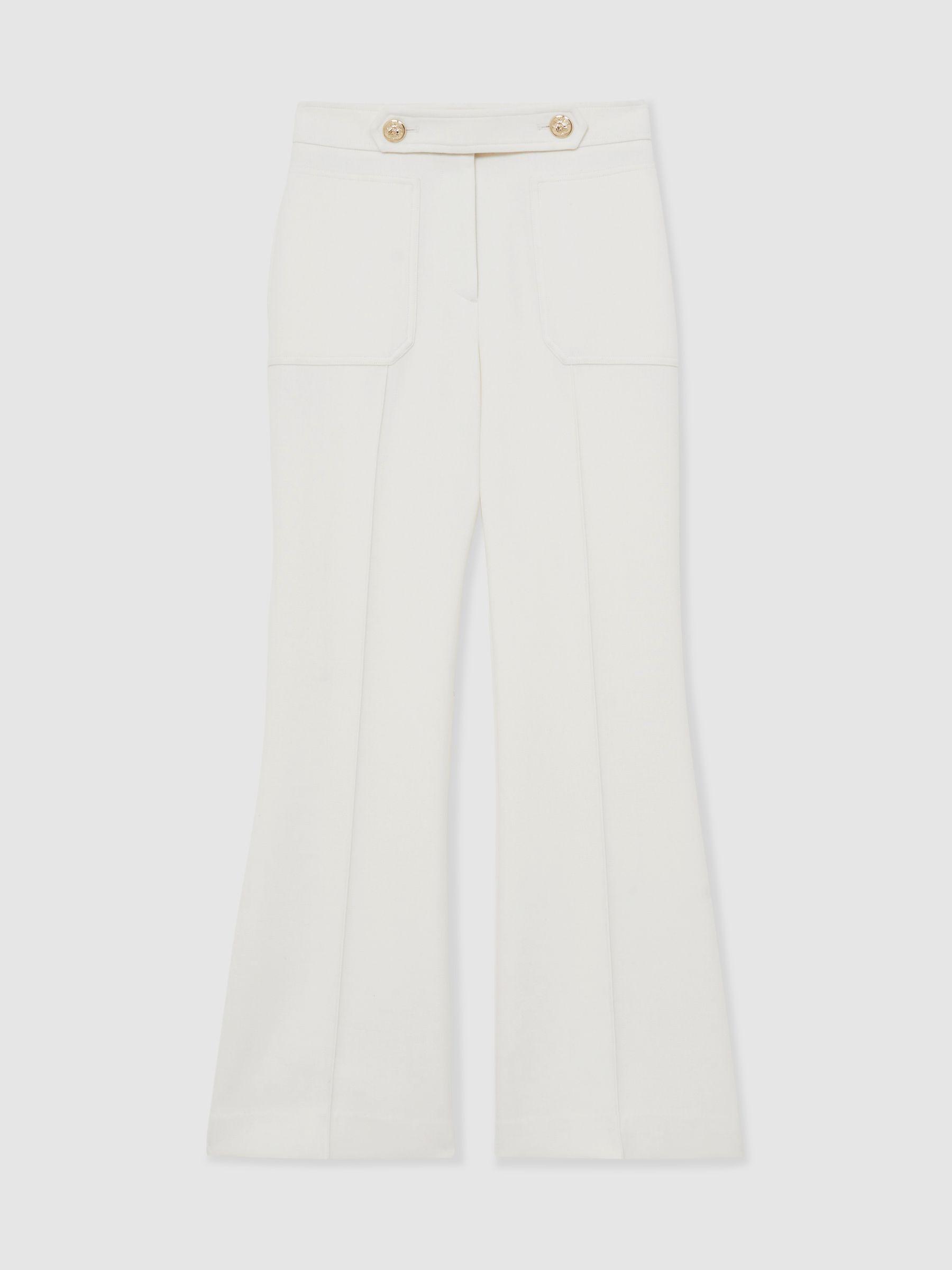 Petite Cotton Craft-Stitch Shirred Midi Dress in Khaki Product Image