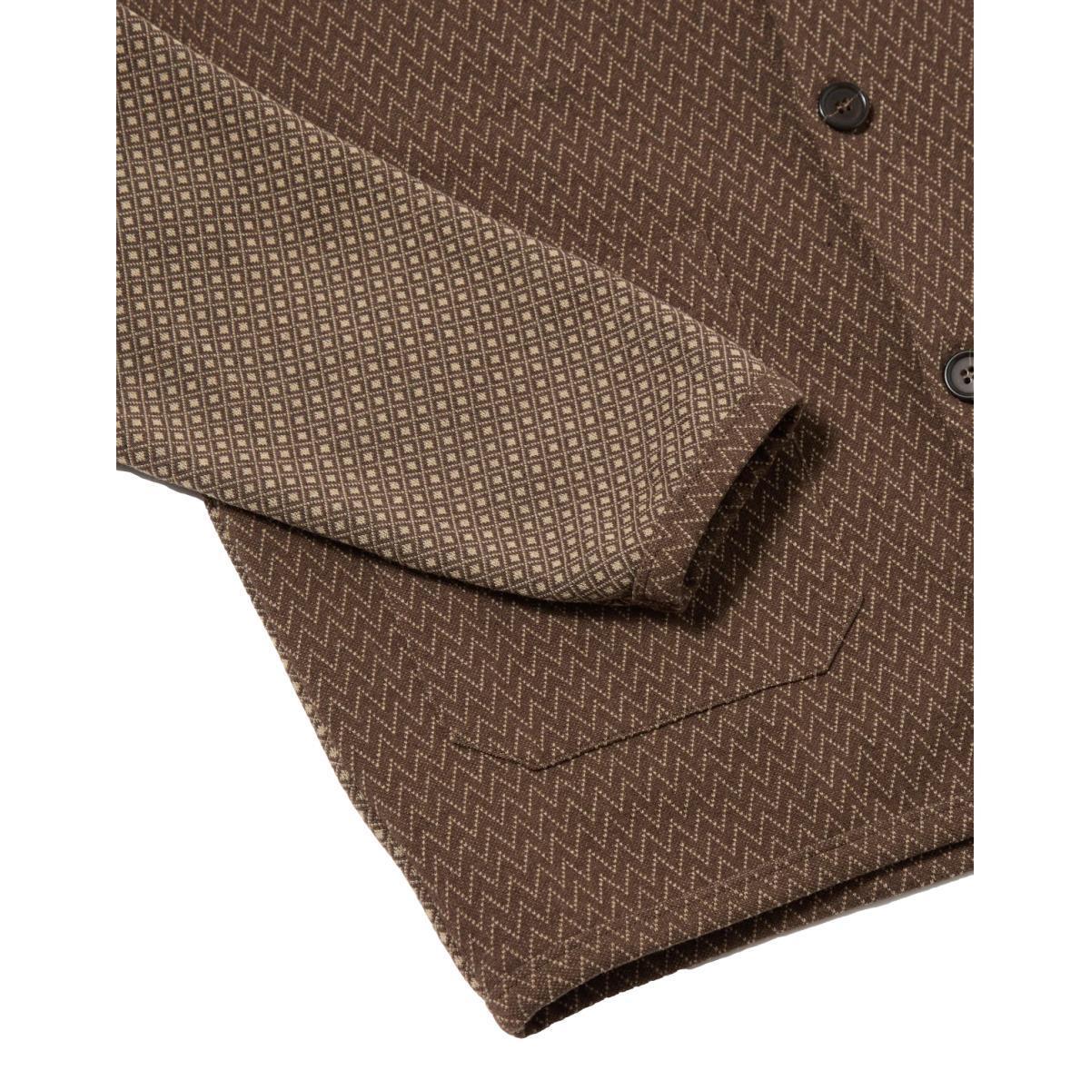 Cardigan Brown Cotton Mix Fleece Product Image