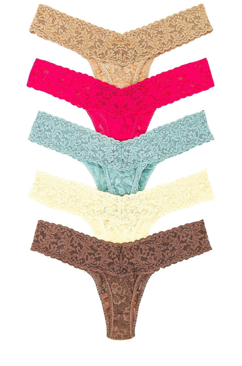 Hanky Panky 5 Low Rise Thongs Multi One Size Product Image