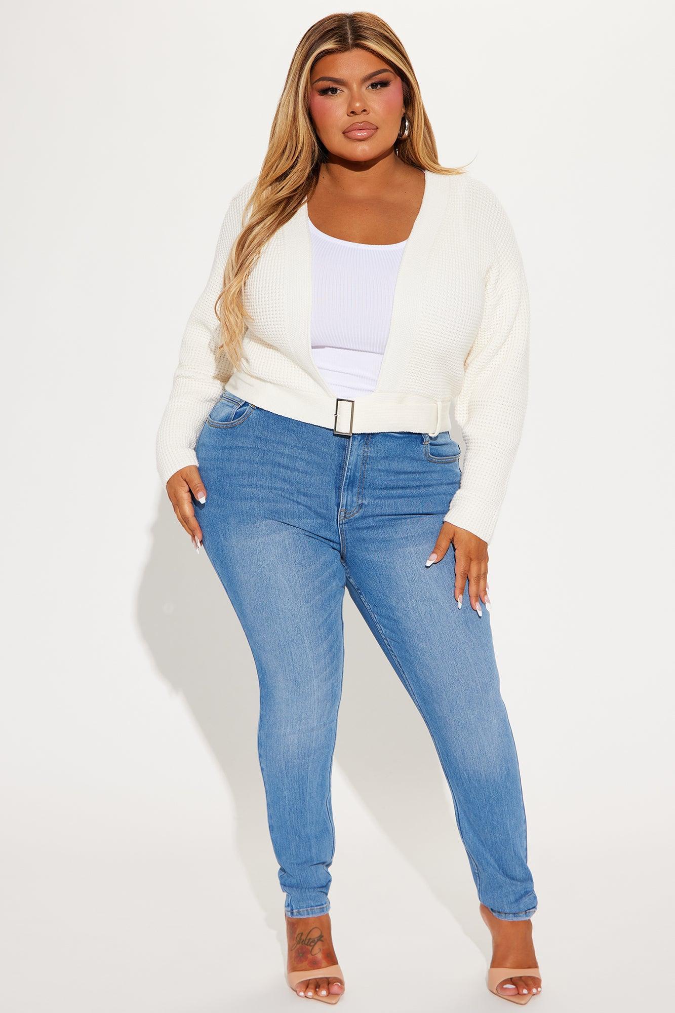 Falling In Love Surplice Sweater - Ivory Product Image