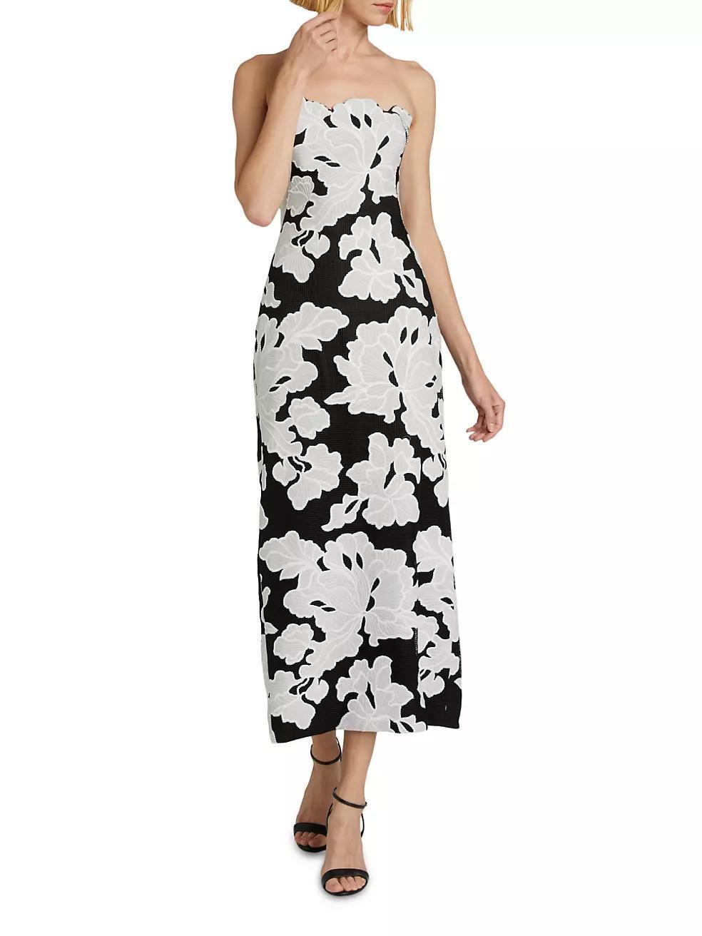 Natasha Strapless Floral Dress Product Image