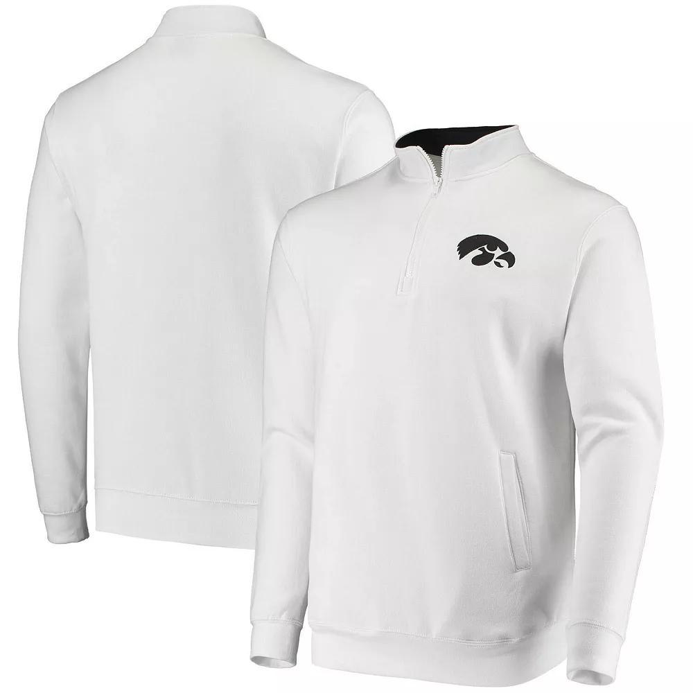 Men's Colosseum White Iowa Hawkeyes Tortugas Logo Quarter-Zip Jacket, Size: Large Product Image