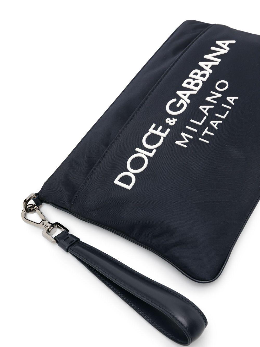 logo-appliqué clutch bag Product Image