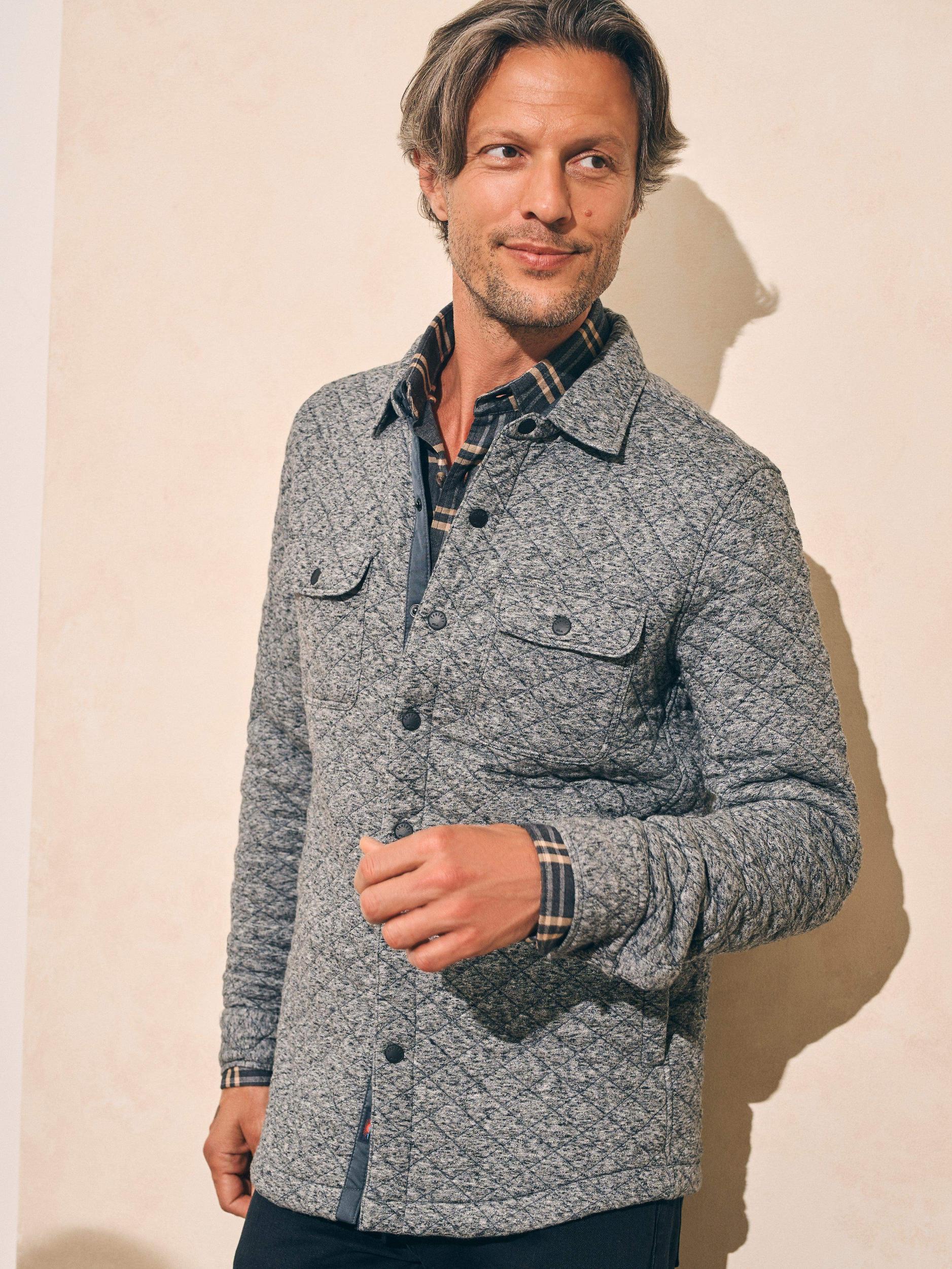 Epic Quilted Fleece CPO (Tall) - Carbon Melange Male Product Image