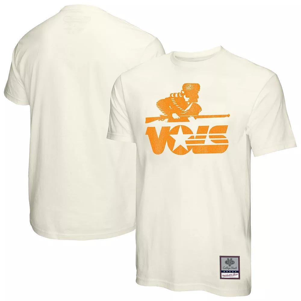 Men's Mitchell & Ness  Cream Tennessee Volunteers Vintage Tone T-Shirt, Size: XL, Beige Product Image