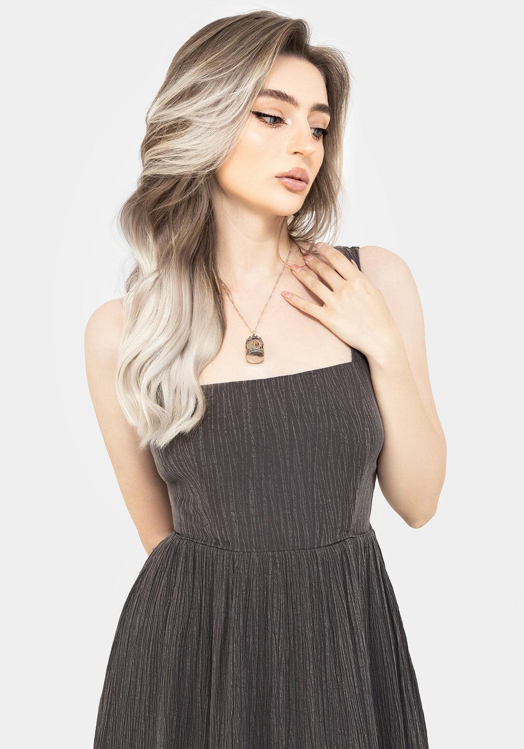 Darkside Corset Midi Dress Product Image
