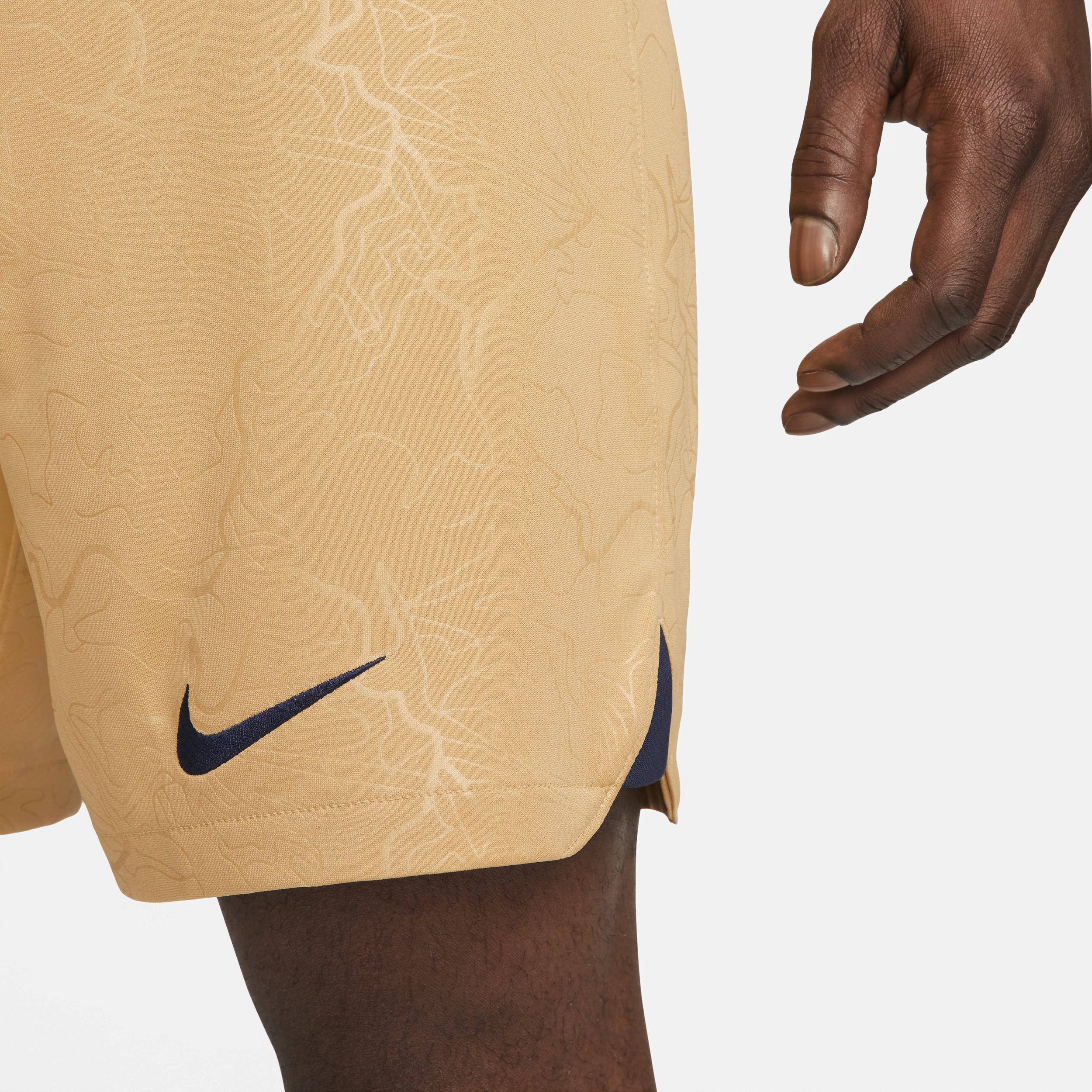 Men's Nike Gold Barcelona Performance Stadium Shorts, Size: 2XL, Bar Gold Product Image