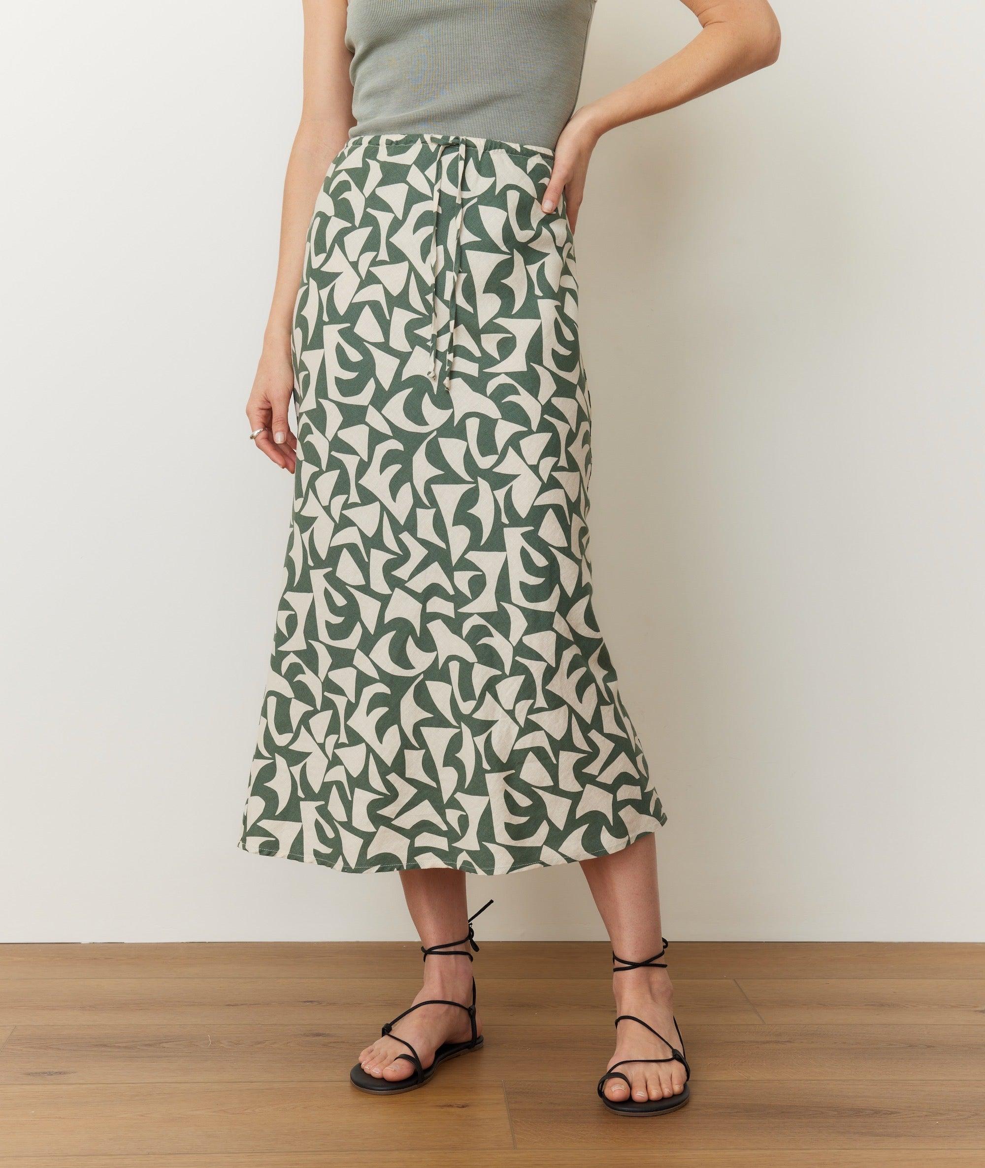 Avery Hemp Midi Skirt Product Image