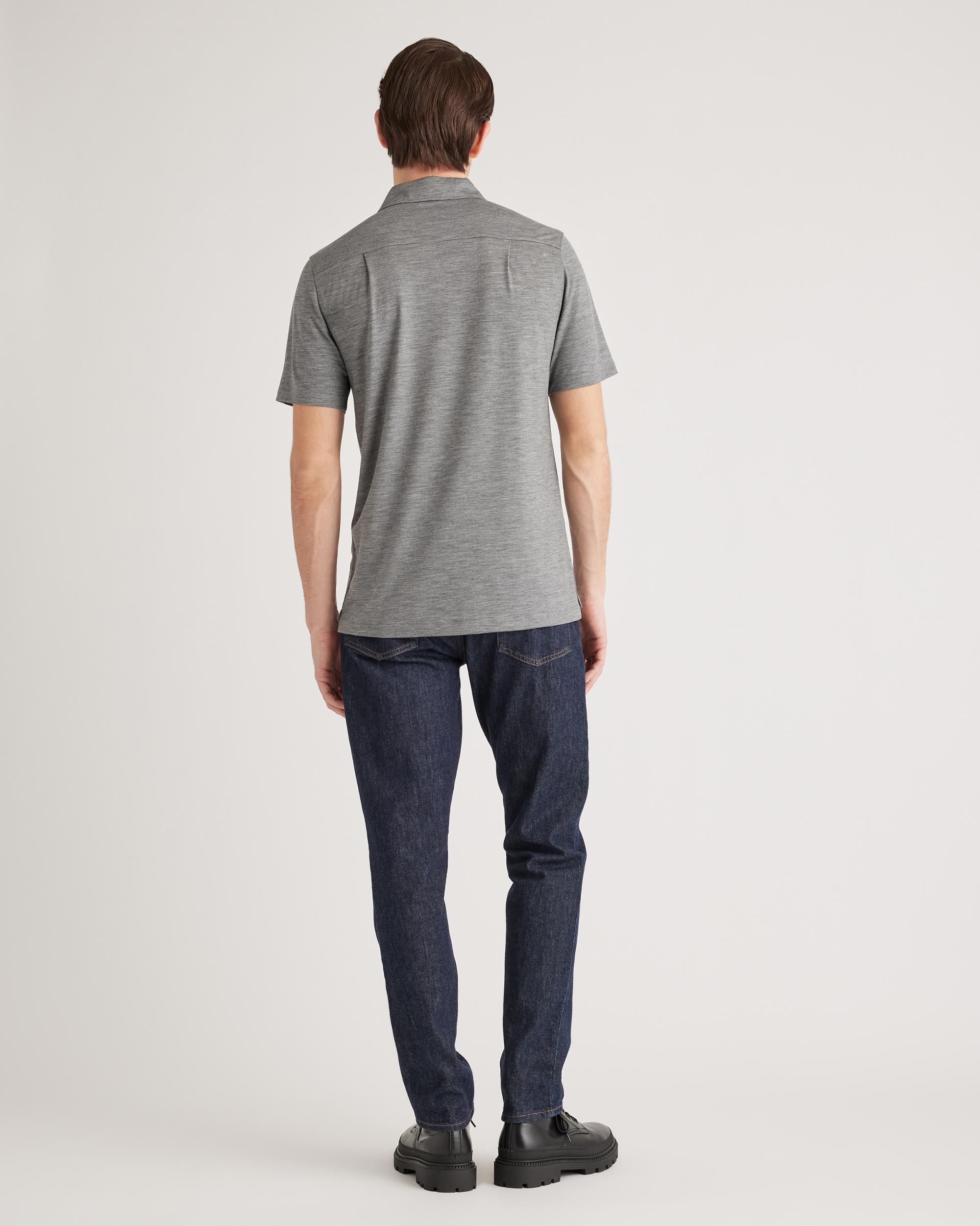 Quince | Men's Extra-Fine Australian Merino Polo Merino/Cotton Product Image