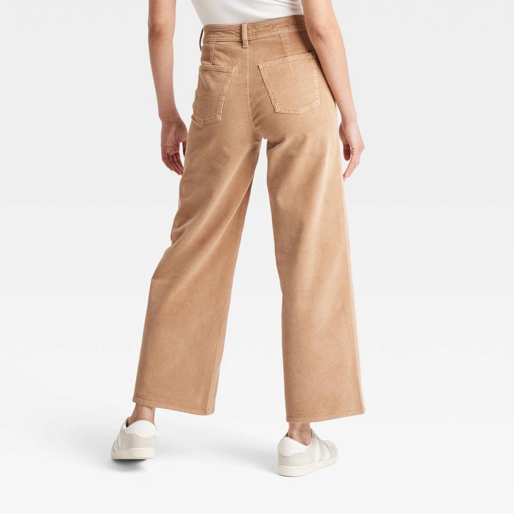 Women's High-Rise Corduroy Sailor Wide Leg Ankle Jeans - Universal Thread™ Product Image